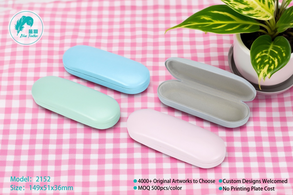 Compact Soft-Touch Pastel Hard Spectacle Case for Everyday Convenience